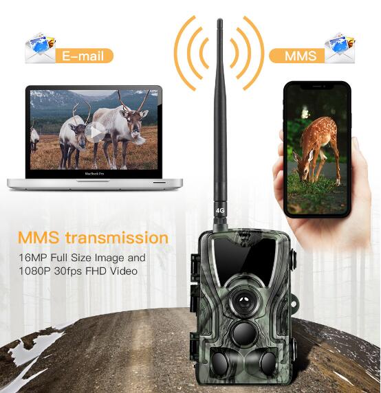 4G MMS outdoor waterproof wild animal infrared tracking camera